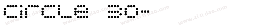 circle 30字体转换
